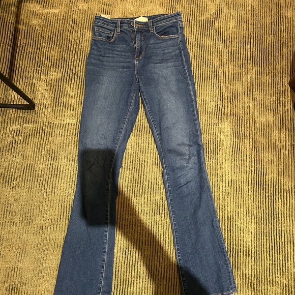 Oriana High Rise Straight Jean in Laguna - Picture 2 of 5